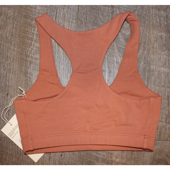 Mate the Label Women's Organic Stretch Sports Bra ROSE XS NEW! $58 - Picture 2 of 4